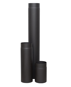 Труба дымохода (Лава) LAVA (конструкционная сталь 2мм, черный) 500 мм, Д150